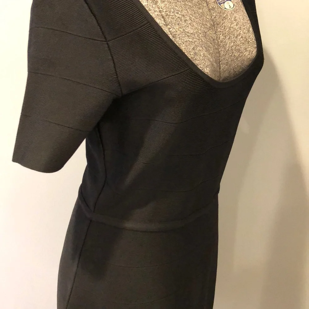 Med White House black market Black rayon dress - Picture 5 of 8